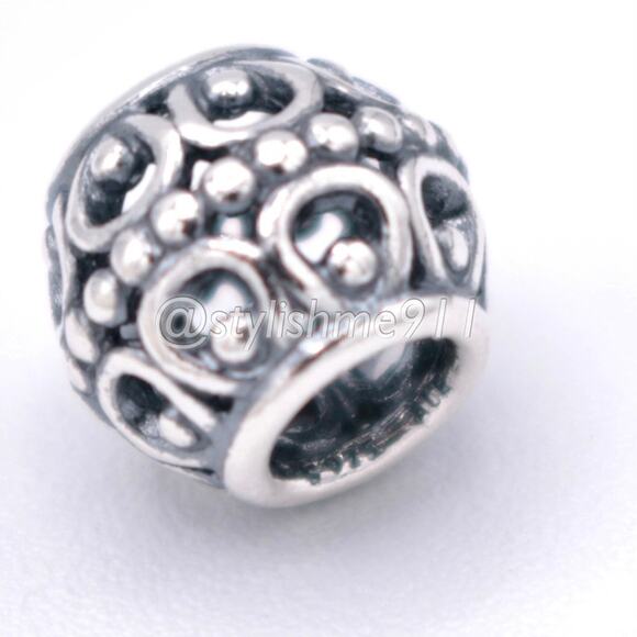 Authentic Pandora A CLOUD'S SILVER LINING Charm - Picture 6 of 10